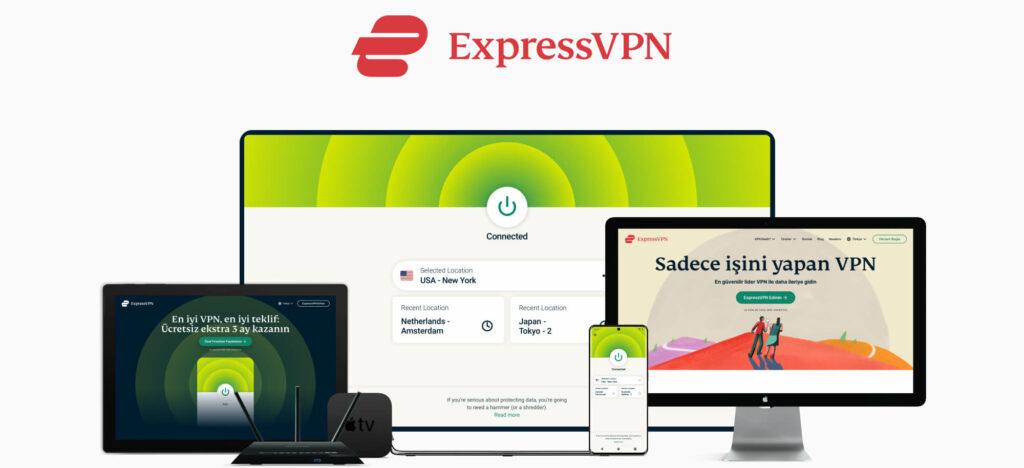 ExpressVPN ile yurtdışından Türkiye VPN kullanmak